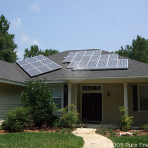 Pure Energy Solar installs a residential solar electric system in Gainesville, Florida