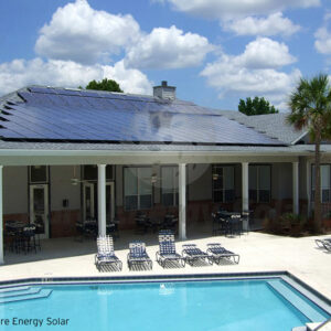 Commercial solar installation